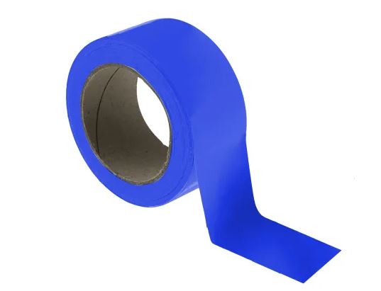 RUBAN DE SIGNALISATION adhésif, vinyle, 33m, bleu, rouleau