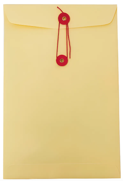 ENVELOPE A4, 340x240mm, kraft, clasp seal, 50 pcs