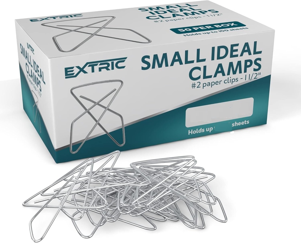 PAPER CLIPS butterfly, galvanised, 30mm, box of 100pcs
