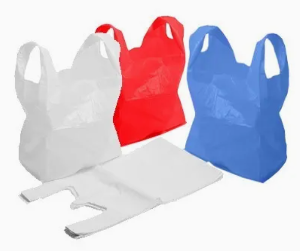 SAC type t-shirt, plastique, ±35x16x58cm