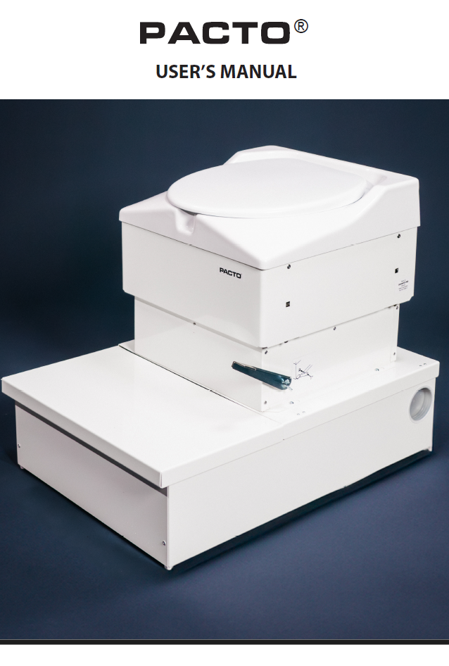 (Pacto) USER MANUAL dry toilet