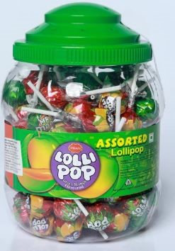 LOLLIPOPS, any flavor, jar of 100pcs