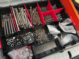 [KPROZNL0018] FASTENER BOX with screws, plugs, cable clips, tieraps etc