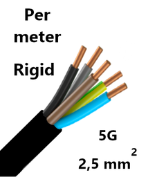 [PELECABL5G2RM] CABLE rigide, 5G2,5mm², le mètre