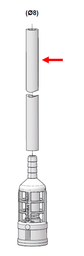 [CWATDOSP311] (Dosatron D3RE2) TUYAU ASPIRATION transparent