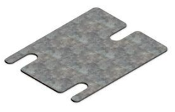 [PPACWARERAD82] (AR racking) PLAQUE DE CALAGE, 80x80x2mm