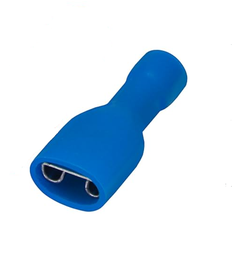 [PELECABEF26F] COSSE isolée totale, plate 6.3mm, 2,5-6mm², femelle