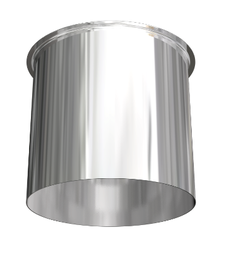 [CBUICHIMP1S] (chimney) PIPE, steel, Ø 150mm, 2mm thick, 1m + sleeve