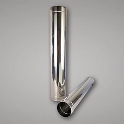 [CBUICHIMP1H] (chimney) PIPE, steel, Ø 150mm, 2mm thick, 1m + hook