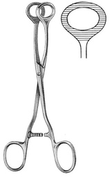 [ESURFOTC16-] PINCE A TISSUS DE COLLIN, 16 cm, mors ovales 17-32-16