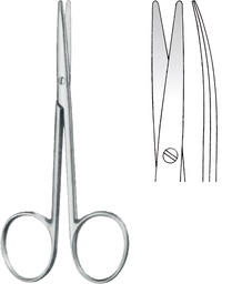 [ESURSCDI12C] CISEAUX à DISSECTION, délicat, courbes 12 cm 02-41-12