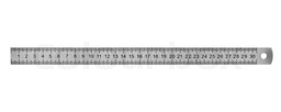 [ESURRULE30-] RULER, stainless steel, 30 cm 44-37-30