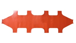 [EHOESTRT202] (Stretcher, foldable 4,  Alu.) SPARE CANVASS, Orange PVC
