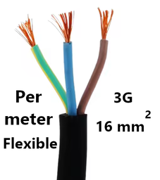 [PELECABL3GSCM] CABLE souple, caoutchouc, 3G16mm², le mètre