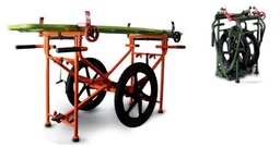 [EHOESTRT003] SUPPORT PLIANT pour BRANCARD, tout terrains, 2 roues 51cm
