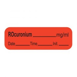 [SDDCLABLROC1] LABEL for Rocuronium, roll