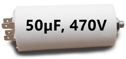 [PELEELECC25] CONDENSATEUR, PP, 50μF, ±5%, 470V c.a.