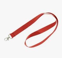 [PIDELANY15RN] LANYARD, 15mm, red + badge hook