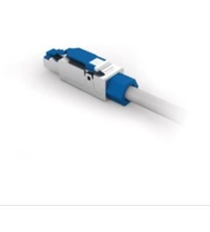 [ADAPCABLN45S4] FICHE RJ45, STP, Classe Ea, 4PPOE, fil rigide, mont.ss outil