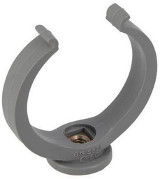 [PHDWCLAMW60V] WALL CONNECTOR, PP, Ø60mm, open, for PVC pipes