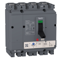 [PELEMCCS4QH02] MCCB moulded (CVS100B) 0.7-10In 100A 25kA, 4P