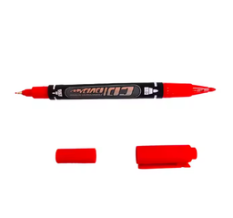 [ASTAPENM2RT] MARKER permanent, 2 fine points, 0.4/1.0mm, red
