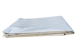 [CSHEPLASES46] PLASTIC SHEETING eco design, 4x6m, white, 2 bands, sheet