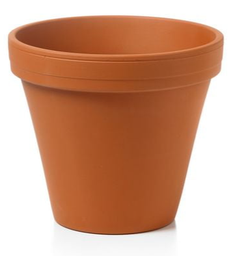 [ALIFPLANP3T] POT DE FLEURS, terre cuite, ±30x25cm, cylindrique